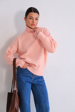 Martichelli Свитер персиковый с горлом фото 9