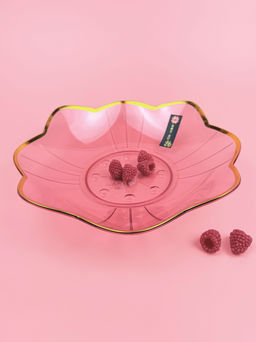 Цена за 2 шт. Блюдо сервировочное Цветок (пластик) цвет микс OLS-033А-35