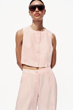 WIDE-LEG TROUSERS WITH DARTS - Zara фото 4