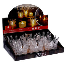 Цена за 6 шт. Свеча светодиодная Корона, горит жёлтым - Simaland фото 5