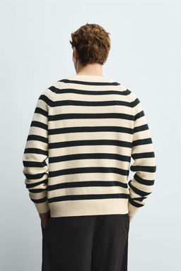 STRIPED HENLEY SWEATER - Zara фото 3
