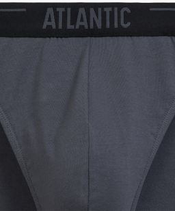 ATLANTIC 5SMP-004 Трусы спорт Solid - набор (5 шт.) коричневый + графитовый + черный + фиолетово-серый + каберне фото 5