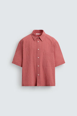 CHECKED RELAXED FIT SHIRT - Zara фото 7