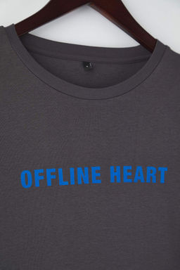 Teen Antrasit Bask?l? Fitted/Vucuda Oturan Orme Bluz TWOAW25BZ00126