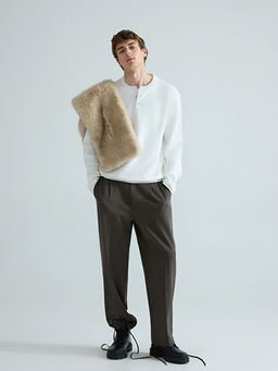 Bisiklet Yaka Erkek Triko Kazak