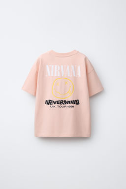 CAMISETA ESTAMPADO NIRVANA ® / Naranja - Zara фото 2
