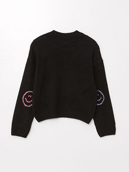 Bisiklet Yaka K?z ?ocuk Crop Triko Kazak - Waikiki фото 2