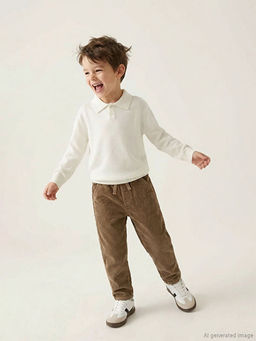 Polo Yaka Uzun Kollu Erkek ?ocuk Kazak