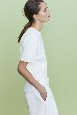 Top de punto con cuentas decorativas - H&m фото 4