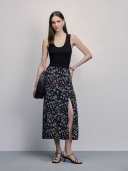 Юбка миди с разрезом / Zarina