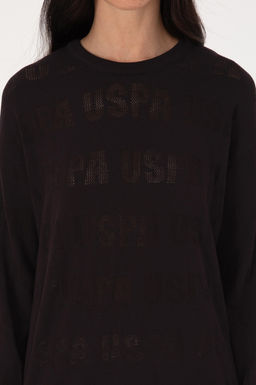 Kad_n Bisiklet Yaka Siyah Kazak - U.s. polo assn фото 6