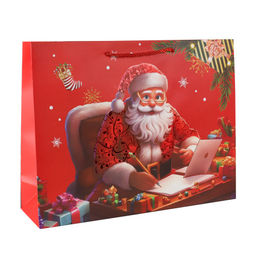 Цена за 12 шт. Пакет подарочный Новый год 39х30х11 / 1655-3 /уп 12/360/210г/м2 - ГалеонТрейд фото 3