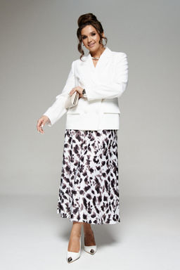 Костюм 6282 молочный+ анималистичный принт - Beautiful and free фото 2