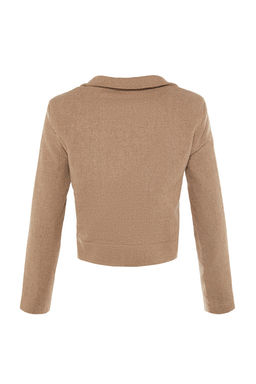 TRENDYOLMILLA Ac?k Haki Crop Dokuma Blazer Ceket TWOAW23CE00252 фото 8