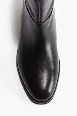 Calf-high leather boots - H&m фото 5