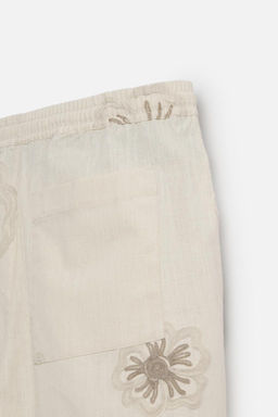 BERMUDA SHORTS WITH FLORAL EMBROIDERY - Zara фото 10