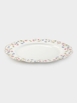 Тарелка WY Flowers song, d=26.5 см, фарфор, белая