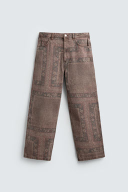 BANDANA PRINT BAGGY FIT TROUSERS - Zara фото 6