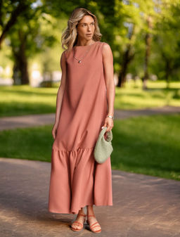 VILATTE / Платье из плотного лиоцелла  фото 6