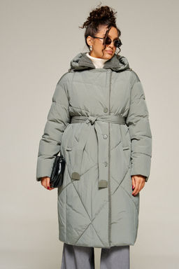 Пальто Beautiful Free 8024 шалфей