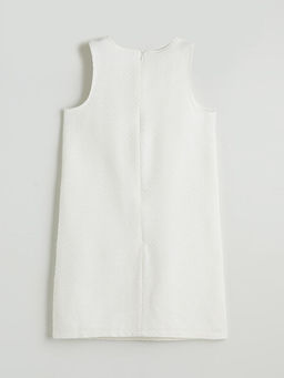 Bisiklet Yaka Ta?l? K?z ?ocuk T?vit Elbise