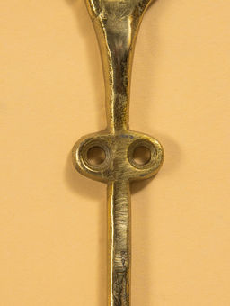 Крючок настенный «Весёлый Роджер», 22×13.5×5.5 см, алюминий, золото