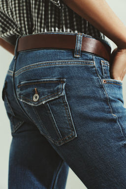 TRF BOOTCUT LOW-RISE JEANS WITH POCKETS - Zara фото 5