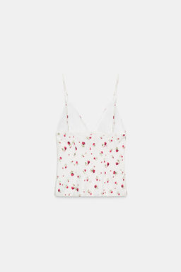 TOP TIRANTES PLIEGUES / Crudo / Rojo - Zara фото 8