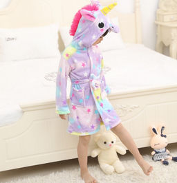 Халатик Волшебный фиолетовый Единорог (детский) - Кигуруми фото 4