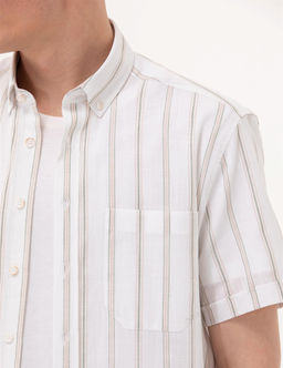 Haki Comfort Fit K_sa Kollu G_mlek