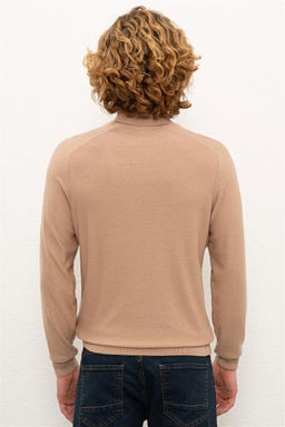 Мужской светло-коричневый меланжевый свитер Неожиданная скидка в корзине - U.s. polo assn фото 3