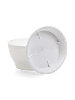 Цена за 3 шт. Горшок для цветов «Фиалочка», 500 мл, d=12.5 см, h=7 см, пластиковый, белый