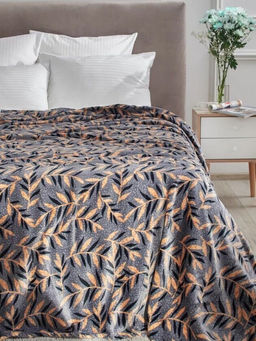 Покрывало-плед Веточки фланель-микрофибра 200*220 см. - Лен поволжья фото 3