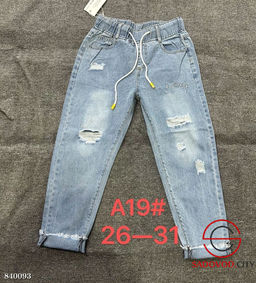 Джинсы на резинке с высокой посадкой - Bruno фото 2