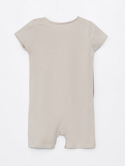 Bisiklet Yaka K?sa Kol Bask?l? Pamuklu K?z Bebek Tulum - Waikiki фото 2