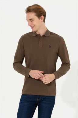 Мужской базовый свитшот кокосового цвета - U.s. polo assn фото 3