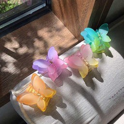 Заколка-краб Colorful butterfly
