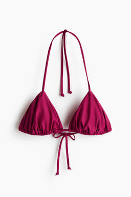 Top de bikini triangular con relleno