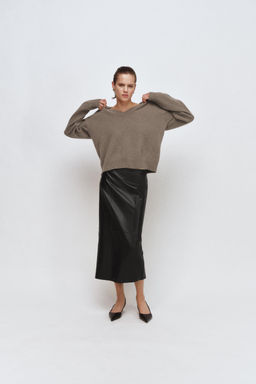 CASHMERE AND WOOL V-NECK JUMPER - Zara фото 7