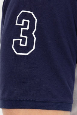 U. S. Polo Assn Мужская темно-синяя футболка с воротником-поло - U.s. polo assn фото 14