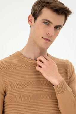 Мужской светло-коричневый свитер Неожиданная скидка в корзине - U.s. polo assn фото 2