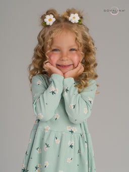 Платье Элла мятный букетик