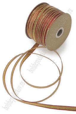 Лента декоративная 1 см*150 ярд (6-15-885)