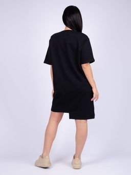 Платье "Фрида" черное, футер с лайкрой