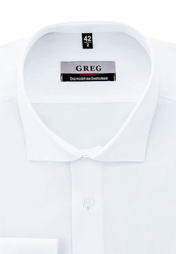 Сорочка мужская длинный рукав GREG 100/199/WHITE/Z