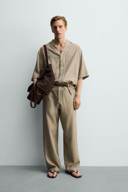PANTAL?N RELAXED FIT VISCOSA - C??AMO / Vis?n