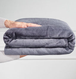 Плед Квин  150х200 цв. темно-серый, Ecotex  фото 2