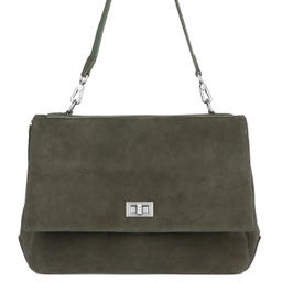 89-6953-1 army green, Женская замшевая сумка, Barcelo Biagi