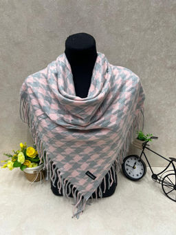 Тёплый платок из шерсти мультицвет