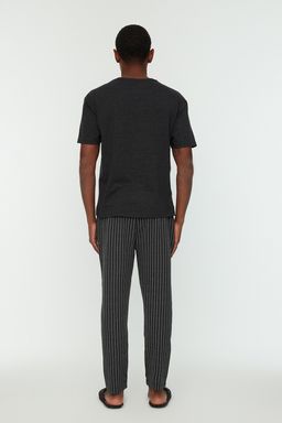 TRENDYOL MAN Haki Regular Fit Bask?l? Pijama Tak?m? THMAW21PT0833 - Trendyolmilla фото 12